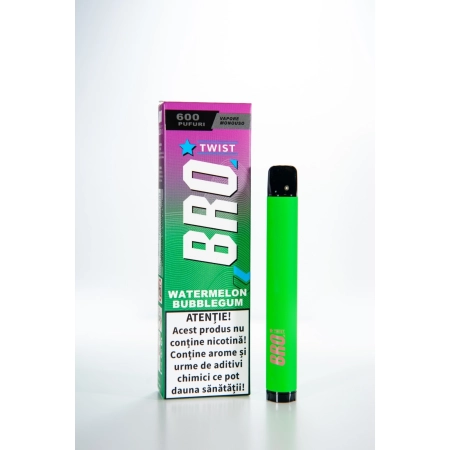 BRO WATERMELON BUBBLE GUM 600 PUFFS