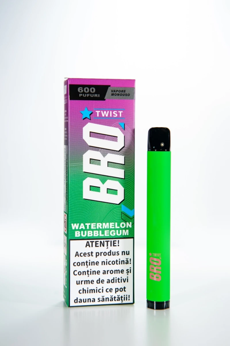 BRO WATERMELON BUBBLE GUM 600 PUFFS