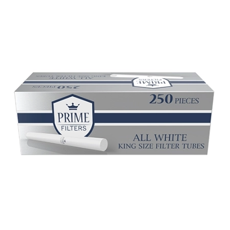 PRIME FILTERS-TUBURI TIGARETE WHITE 250BUC