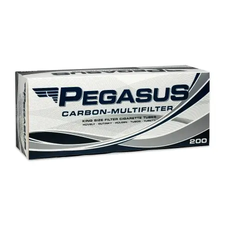 TUB TIGARETE PEGASUS WHITE FILTRU CARBON