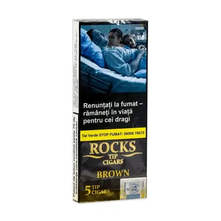 ROCKS BROWN PLASTIC TIP PCH