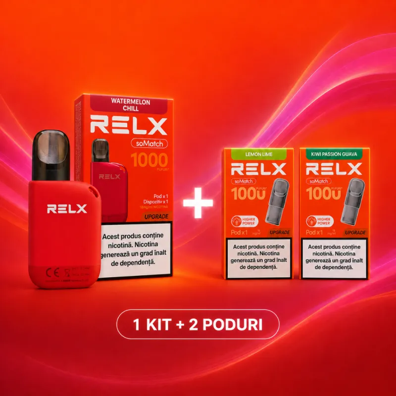 Relx Somatch Promo 1 Kit + 2 Poduri Gratuite